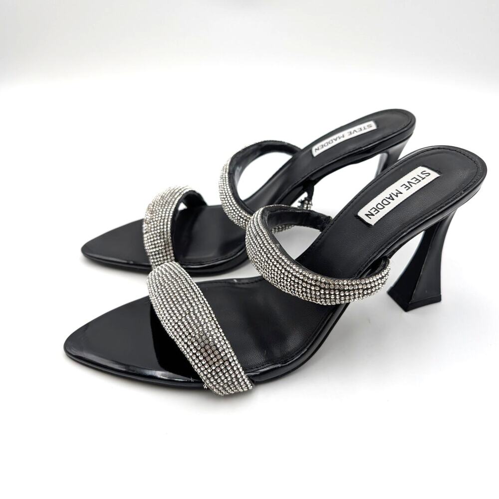 Steve Madden Harper Slide Sandals Open Toe Women's Metallic Size US9M EU39.5